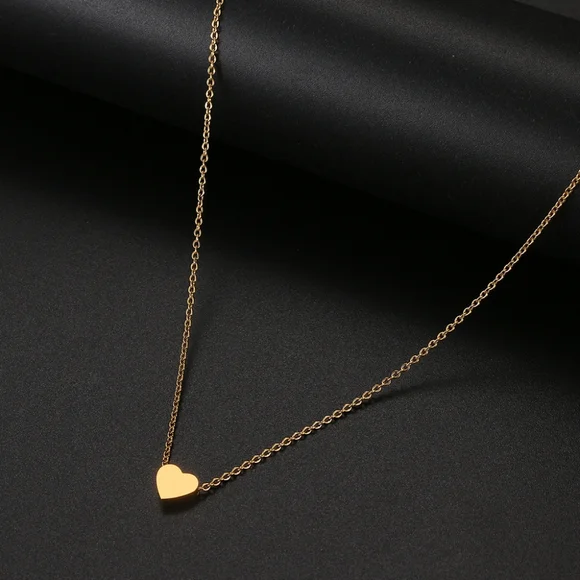 Basic Heart Pendant Necklace - Picture 2 of 3